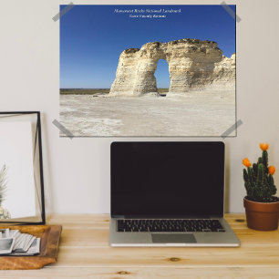 Póster Fotografía del paisaje de Monument Rocks Kansas
