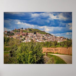Póster Fotografía del paisaje urbano de Albacete, España,