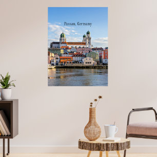 Póster Fotografía del paisaje urbano de Passau, Alemania