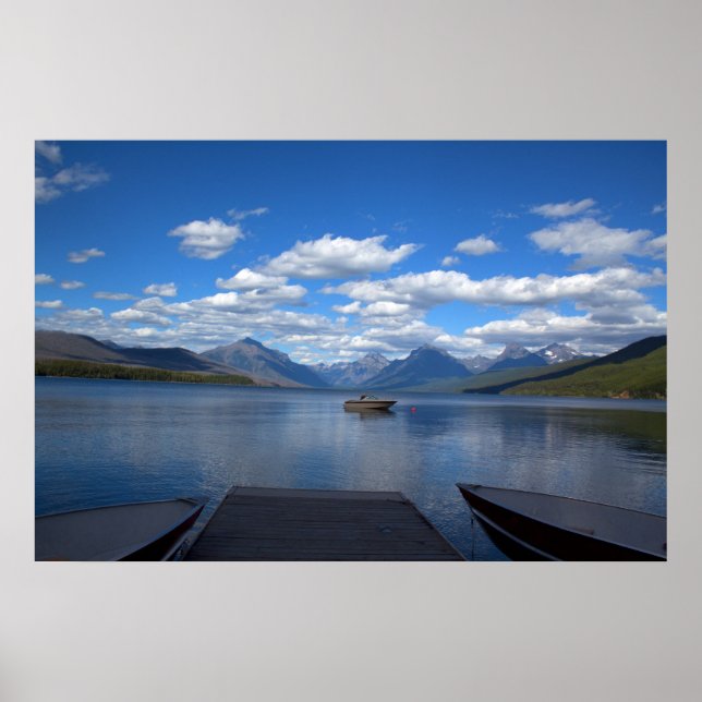 Póster Fotografía del Parque Nacional del Glaciar. (Frente)
