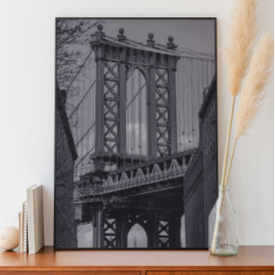 Póster Fotografía del puente de Manhattan, Dumbo, Brookly