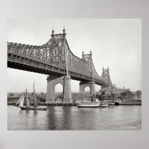 Póster Fotografía del puente Queensboro de NYC
