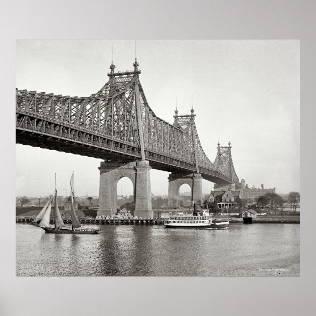 Póster Fotografía del puente Queensboro de NYC (Frente)