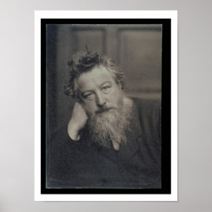Póster Fotografía del retrato de William Morris (1834-96)