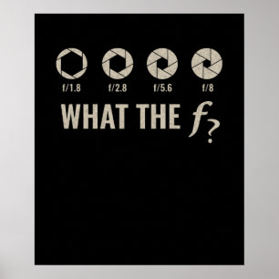 Póster Fotografía divertida - Aperture F-Stops