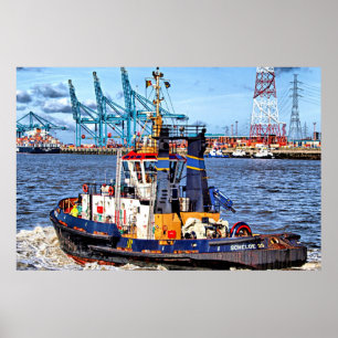 Póster Fotografía escénica de Amberes, Bélgica