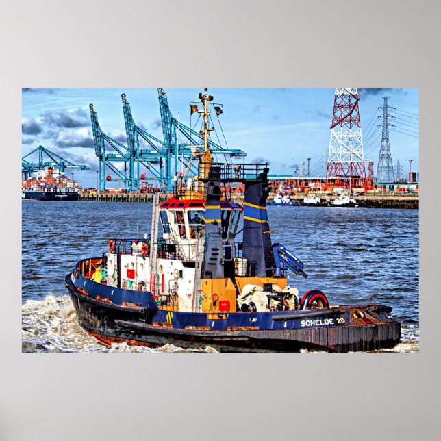 Póster Fotografía escénica de Amberes, Bélgica (Frente)