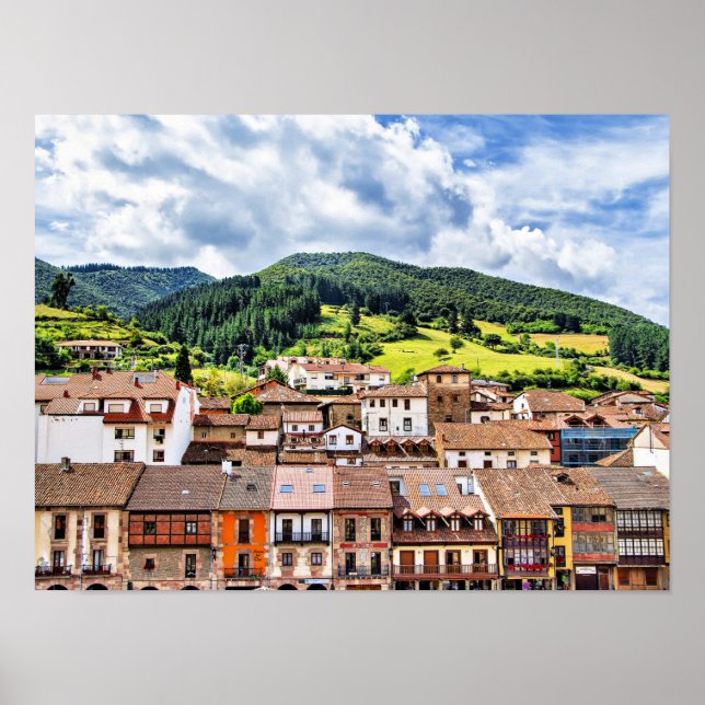 Póster fotografía escénica de Cantabria, España (Frente)