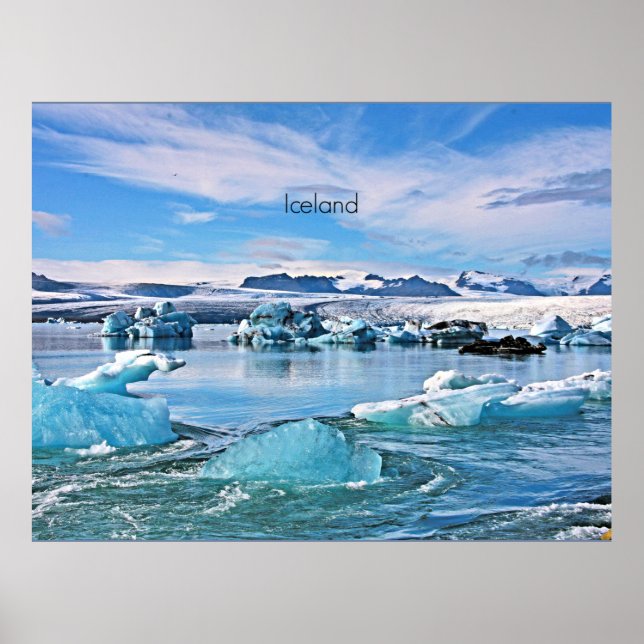 Póster Fotografía escénica de Islandia (Frente)