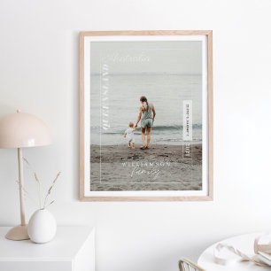 Póster Fotografía familiar Edición moderna Viajes Keepsak