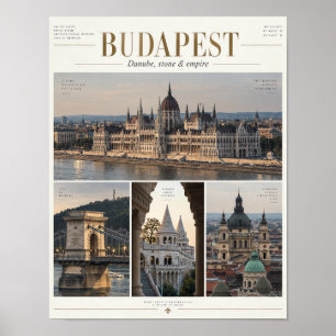 Póster Fotografía impresionante de Budapest – Cuatro vist