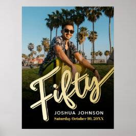 Póster Fotografía negra de 50 años de oro