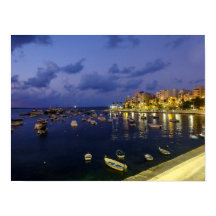 Fotografía nocturna de la bahía de San Pablo en Ma