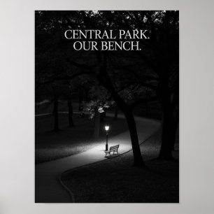 Póster Fotografía nocturna de nuestro banco en Central Pa