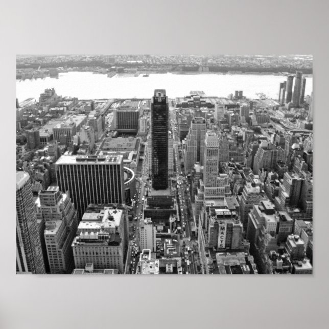 Póster Fotografía NYC En Blanco Y Negro (Frente)