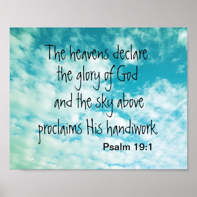 Póster Fotografía original de la escritura de versículos  (Frente)