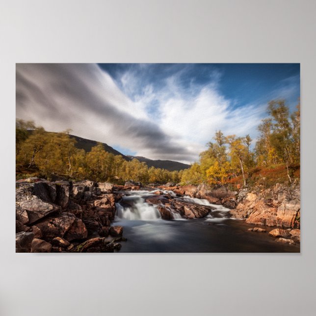 Póster Fotografía paisajística de Escandinavia (Frente)