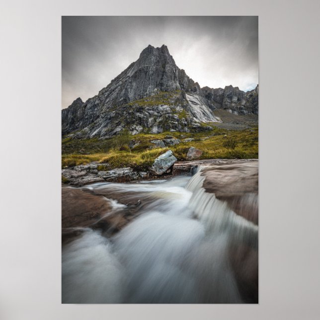 Póster Fotografía paisajística de Noruega (Frente)