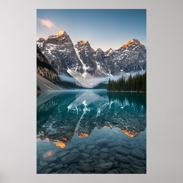 Póster Fotografía paisajística de Serene Nature (Frente)