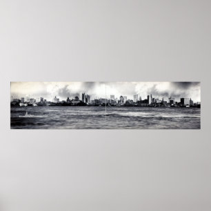 Póster Fotografía Panorámica De La Línea De Esquina De NY