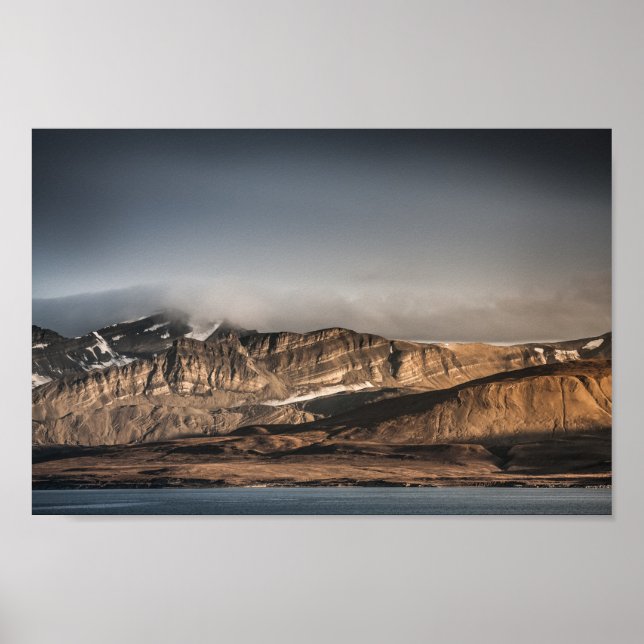 Póster Fotografía panorámica de Svalbard (Frente)