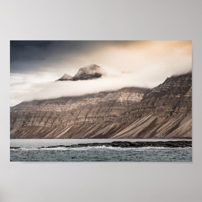Póster Fotografía panorámica de Svalbard (Frente)