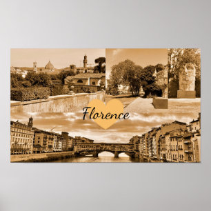 Póster Fotografía personalizada de Florencia en Italia