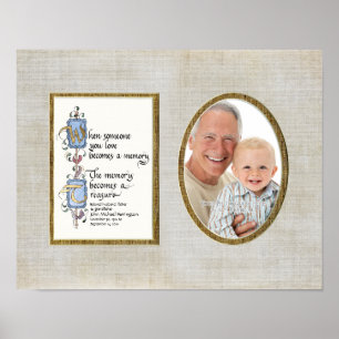 Póster Fotografía Personalizada de Recuerdo Simpática