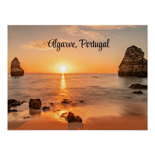 Póster Fotografía pintoresca del Algarve, Portugal (Anverso)