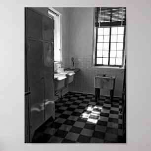 Póster Fotografía Retro De Cocina Blanca Y Negra