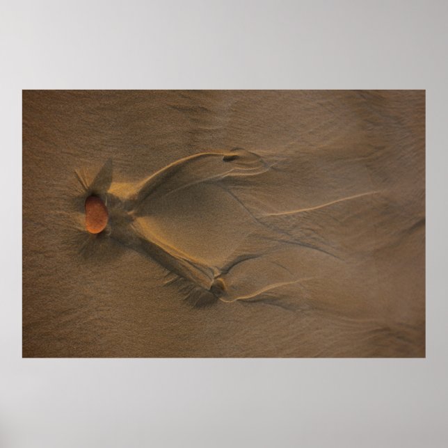 Póster Fotografía selectiva de arena (Frente)