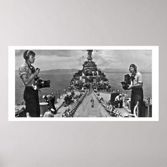 Póster Fotografías de la marina en el trabajo (Frente)