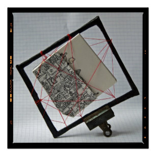 Poster fotográfico de libro de artista atrapado