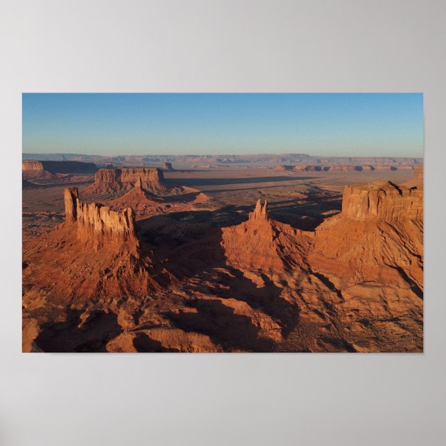 Poster fotográfico del desierto de arte del estado (Frente)