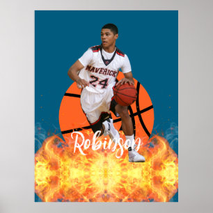 Póster Fotógrafo de baloncesto personalizado