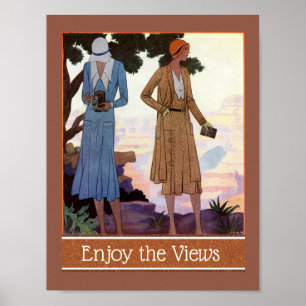 Póster Fotógrafo de Flapper, disfruta de la vista