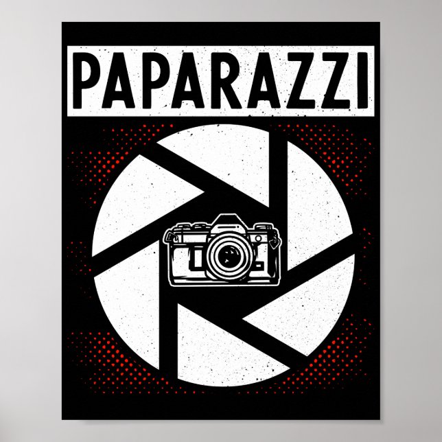 Póster Fotógrafo de fotografía Paparazzi (Frente)