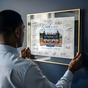 Póster Fotomontaje de Agradecimiento al Entrenador con Fi
