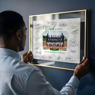 Póster Fotomontaje de Agradecimiento al Entrenador con Fi