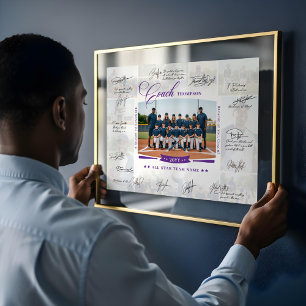 Póster Fotomontaje de Agradecimiento al Entrenador con Fi