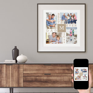 Póster Fotomontaje Personalizado Mejor Papá del Mundo