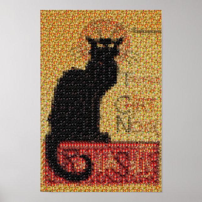 Póster fotomosaic-Tournée du Chat Noir (Frente)