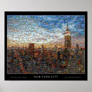 Póster Fotomosaica de Nueva York