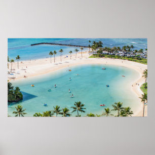 Póster Fotos aéreas en la playa durante el día