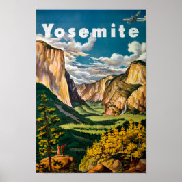 Póster Fotos antiguas estéticas de Yosemite sin editar