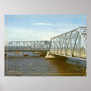 Póster Fotos de puente de época de los años 1970