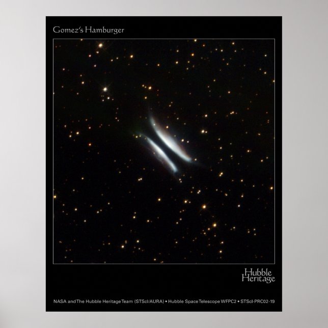 Póster Fotos del telescopio Hubble de Hamburguesas de Góm (Frente)
