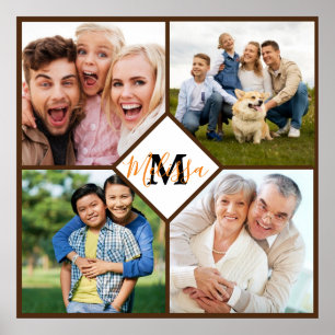 Póster Fotos familiares personalizadas 