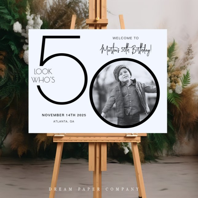 Póster Fotos modernas Signo de bienvenida a los 50 años (Subido por el creador)