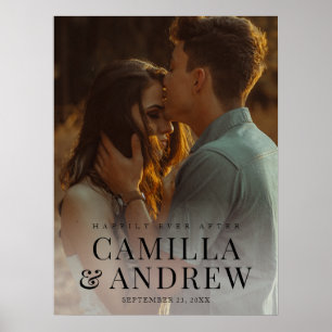 Póster Fotos modernas y elegantes bodas